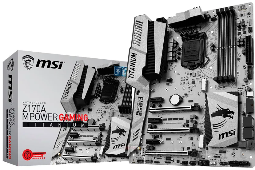 MSI anuncia la placa Z170A MPower Gaming Titanium con acabado metalizado, Imagen 1
