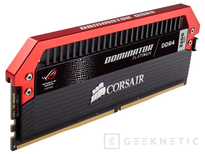 Nuevas memorias DDR4 Corsair Dominator Platinum ROG Edition, Imagen 1