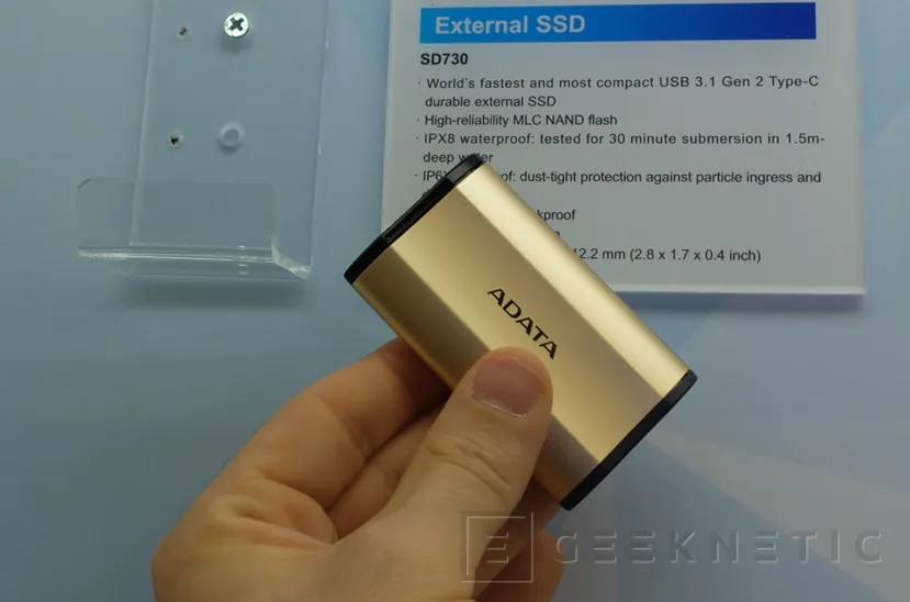 ADATA nos enseña un SSD externo en miniatura que alcanza los 500 MB/s, Imagen 1