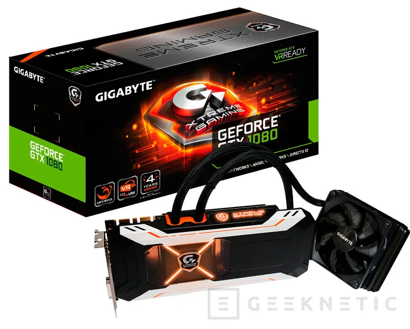 Gigabyte añade refrigeración líquida a su GTX 1080 Xtreme Gaming, Imagen 1