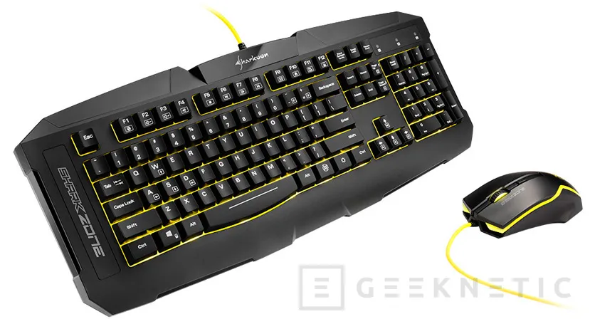 Nuevo kit de teclado y ratón gaming Sharkoon SharkZone GK15, Imagen 1