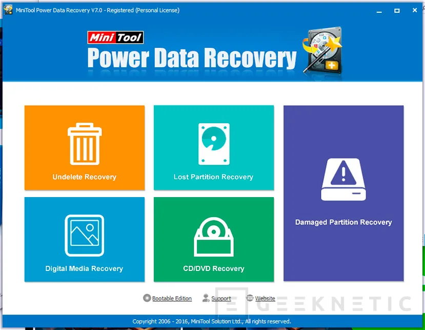 Geeknetic Recupera archivos de unidades Flash con MiniTool Power Data Recovery 1