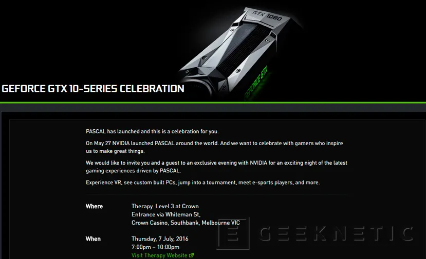 Nvidia anuncia un evento para el 7 de julio ¿GTX 1060 a la vista?, Imagen 1
