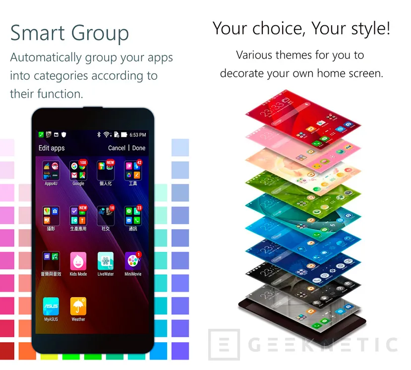 ASUS hace pública su capa de Android ZenUI para todos los smartphones, Imagen 1