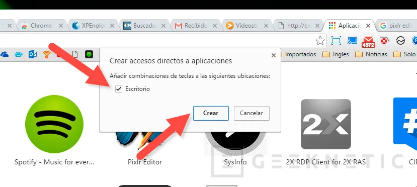 Geeknetic Como crear accesos directos de aplicaciones Chrome en el escritorio 2