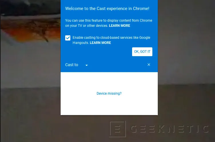 Google implementará soporte nativo para ChromeCast en Chrome, Imagen 1
