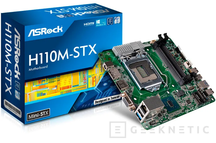 La primera placa base mini-STX con chipset H110 es de ASRock, Imagen 1