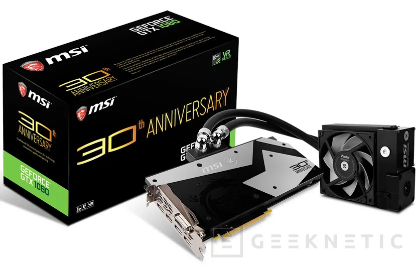 MSI lanza la GTX 1080 30th Anniversary Edition con refrigeración líquida completa, Imagen 1