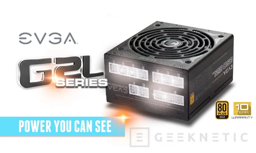 Nuevas fuentes SuperNOVA G2L de EVGA con LEDs en los conectores, Imagen 1
