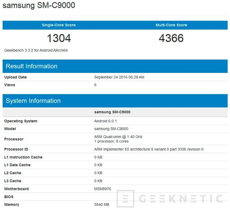 El Samsung Galaxy C9 contará con 6 GB de RAM, Imagen 1