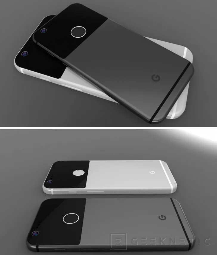 Primeros renders del smartphone Google Pixel filtrados, Imagen 1
