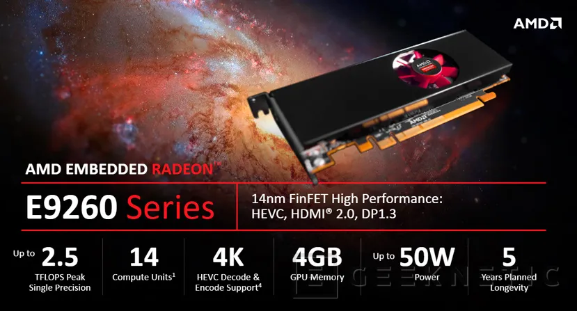 AMD anuncia sus GPU E9260 y E9550 para sistemas integrados, Imagen 1