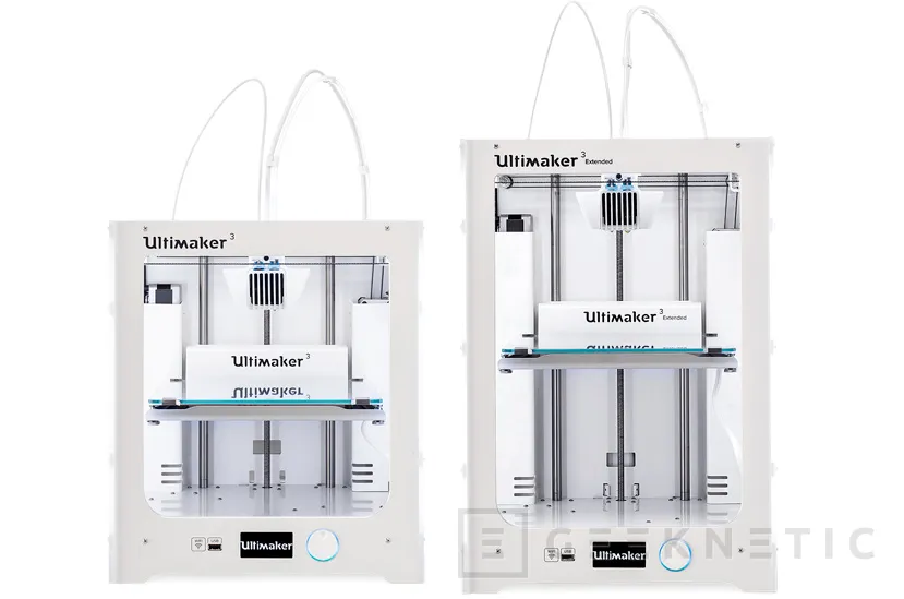 Ultimaker renueva sus impresoras 3D con doble cablezal, WiFi y Ethernet, Imagen 1