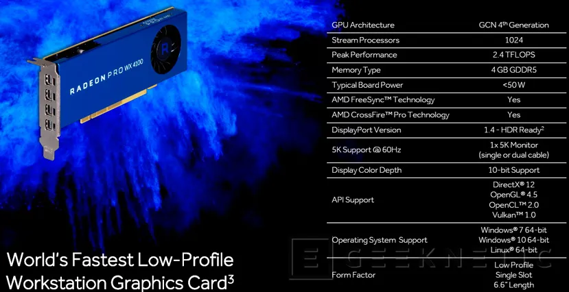 Geeknetic AMD Radeon PRO, la arquitectura Polaris llega a las gráficas de workstation 1