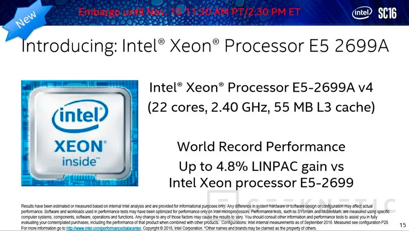 Xeon E5-2699A, el procesador de 22 núcleos de Intel es ahora más rápido, Imagen 1