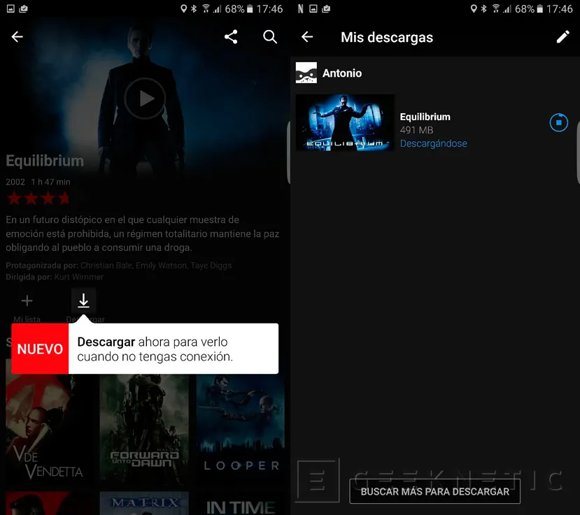 Netflix ya permite descargar películas y series para verlas offline, Imagen 2