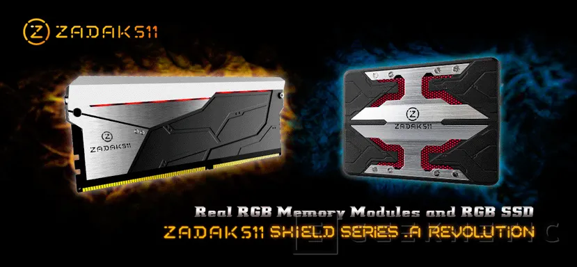 ZADAK511 integra luces RGB en sus memorias RAM y SSD, Imagen 1