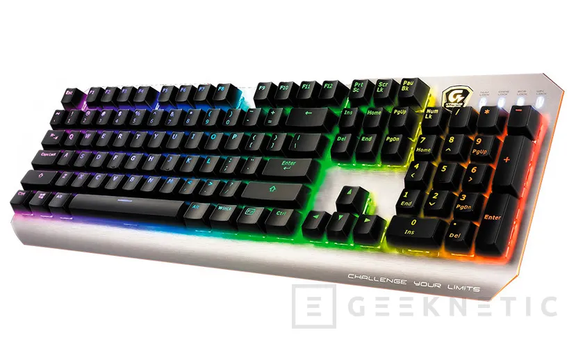 Gigabyte Xtreme Gaming XK700, un teclado mecánico con Cherry MX RGB, Imagen 1