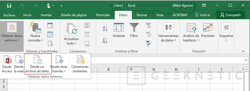Geeknetic Cómo abrir correctamente un archivo CSV en Excel 3