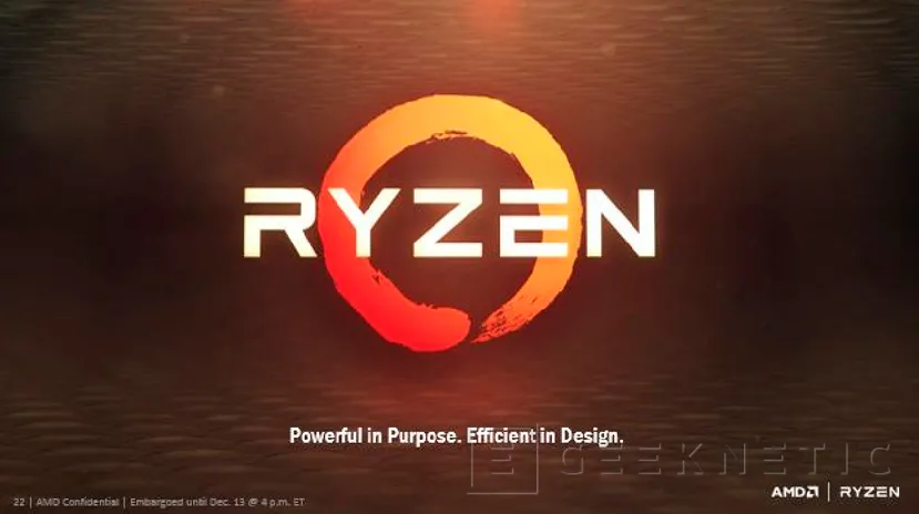 Geeknetic RYZEN es el nombre de los procesadores de sobremesa de gama alta AMD Zen 1