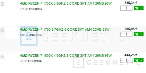 Desvelados los precios de los procesadores AMD Ryzen 7 de gama alta, Imagen 1