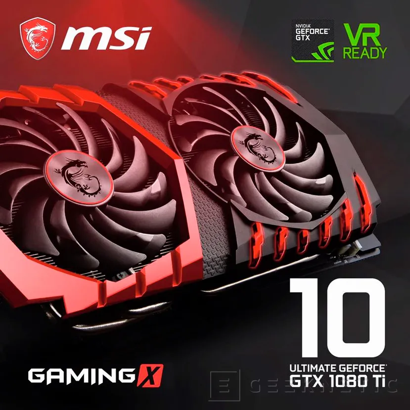 MSI deja ver su GeForce GTX 1080 Ti Gaming X, Imagen 1