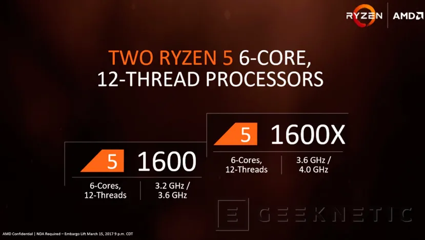 AMD anuncia los procesadores Ryzen 5 con multiplicador desbloqueado, Imagen 1