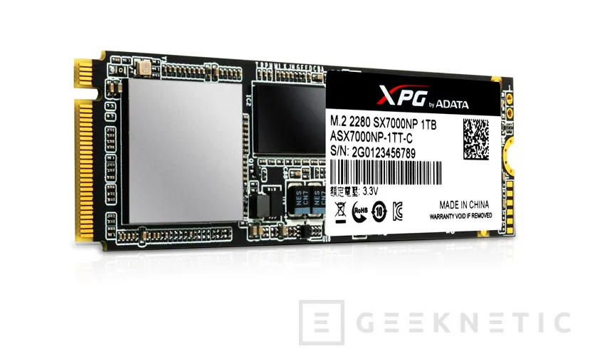 ADATA XPG X7000, SSD M.2 de 1.800 MB/s, Imagen 1