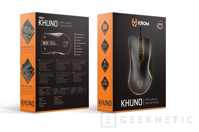 Krom Khuno, un ratón gaming con RGB y precio ajustado, Imagen 2