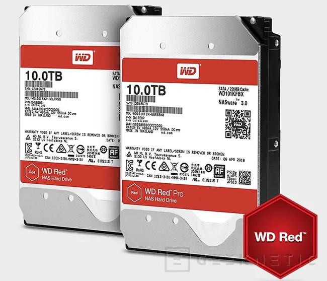 Los discos duros para NAS WD RED ya alcanzan los 10 TB , Imagen 1