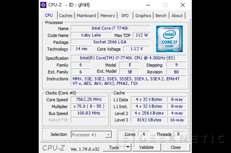 Geeknetic Así se batió el record de overclock con el Intel Core i7-7740K 4