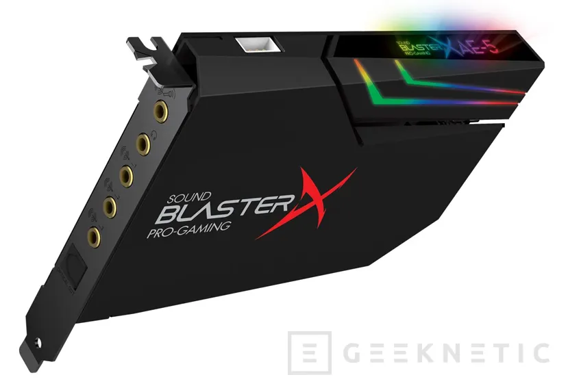 Creative Sound BlasterX AE-5 con iluminación RGB, Imagen 1