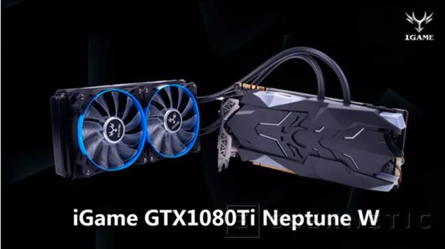  Colorful iGame GTX 1080 Ti Neptune W con doble radiador de refrigeración líquida, Imagen 1