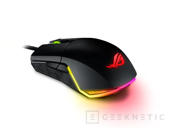 Diseño ambidiestro e iluminación RGB en el nuevo ratón gaming ASUS ROG Pugio , Imagen 1