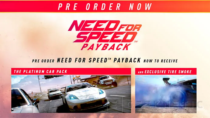 Los que reserven el Need for Speed: Payback tendrán más efectos gráficos, Imagen 1