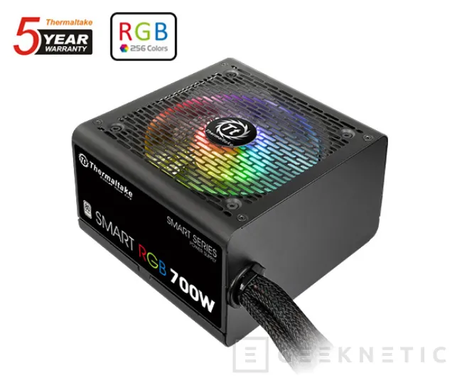 Thermaltake lanza su gama de fuentes Smart RGB, Imagen 1