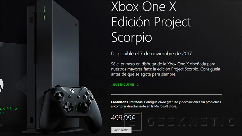 Geeknetic La Xbox One X es la consola con más reservas de la historia de Microsoft 1