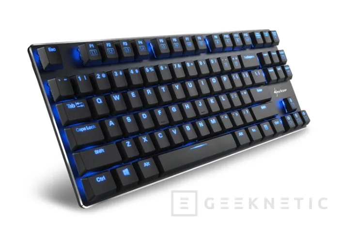 Llega a España el teclado mecánico compacto Sharkoon PureWriter TKL, Imagen 1