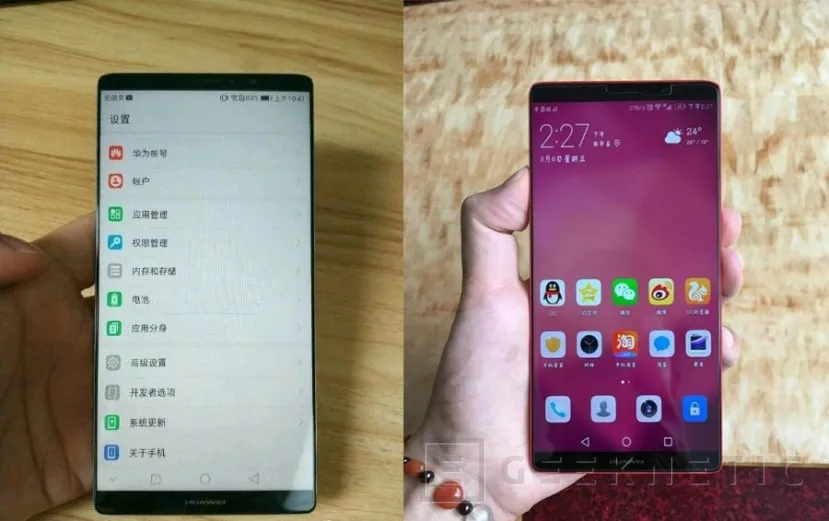 Así luce el Huawei Mate 10 con su pantalla sin marcos, Imagen 1