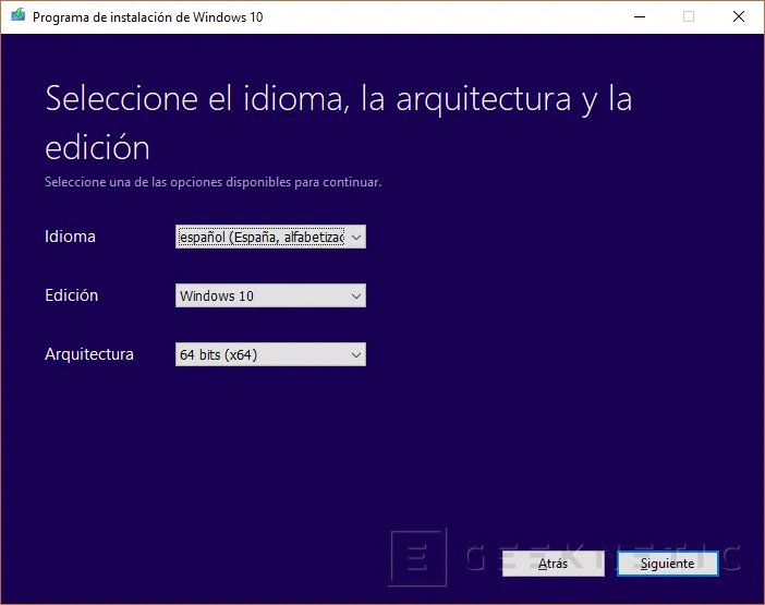 Geeknetic Descargar e Instalar Windows 10 gratis 1
