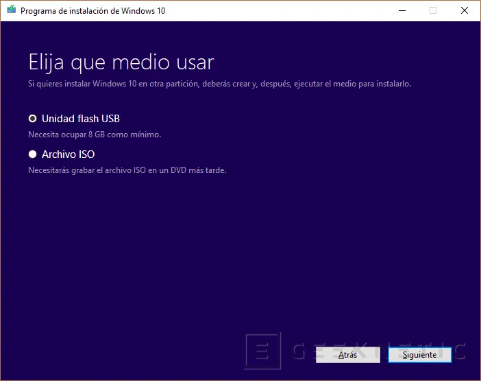 Windows 10 Usar medios