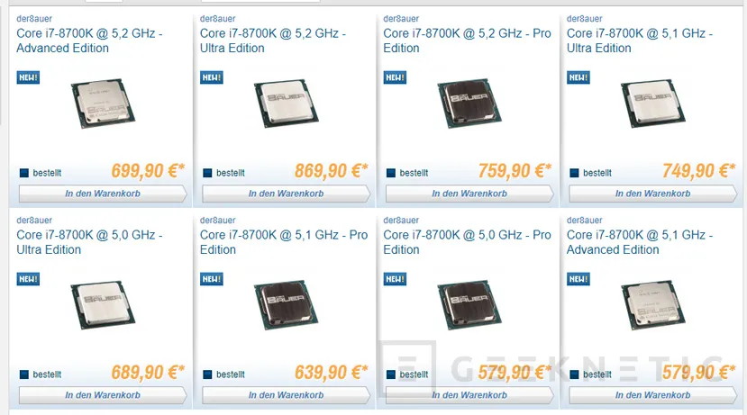 La tienda alemana Caseking vende Core i7-8700K modificados para mejorar el overclock, Imagen 1