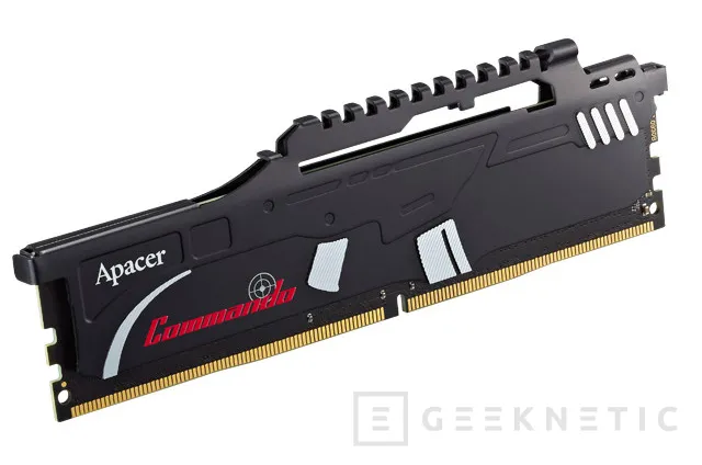Memorias DDR4 Apacer Commando con disipador en forma de fusil de asalto, Imagen 1