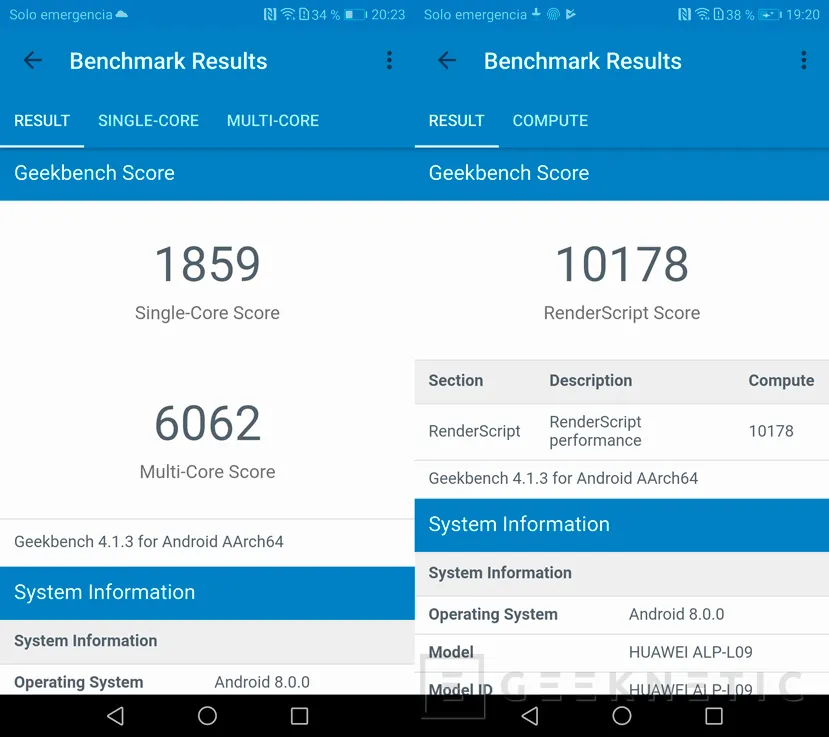 Geeknetic Primeros benchmarks del Kirin 970 con el Huawei Mate 10 1