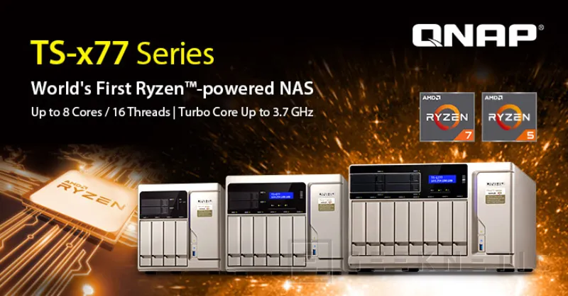 QNAP anuncia el primer NAS con procesadores AMD RYZEN , Imagen 1