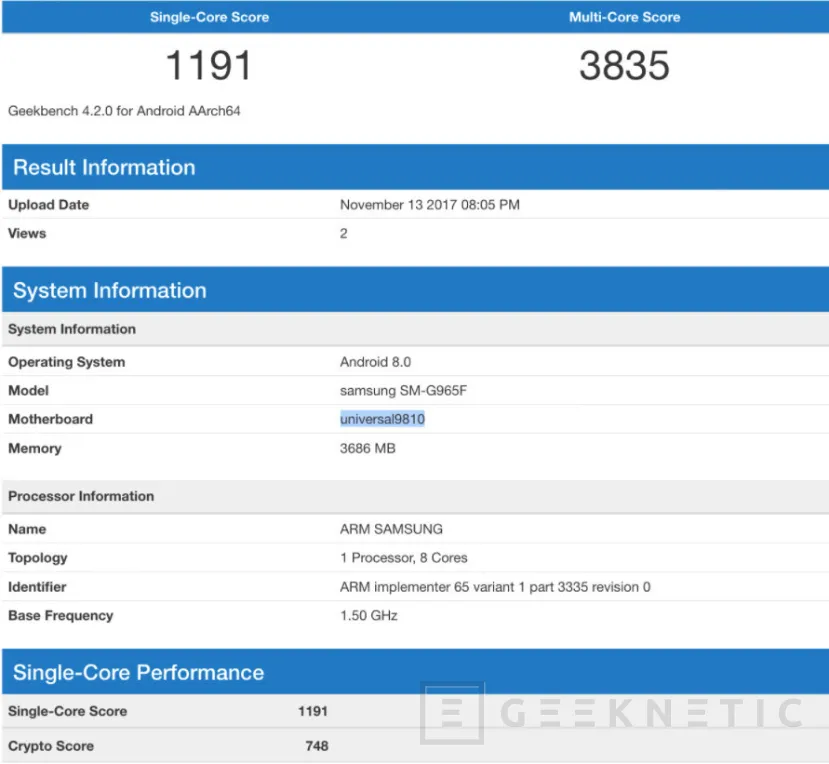 Geeknetic El Samsung Galaxy S9 mantendrá 4 GB de RAM 1