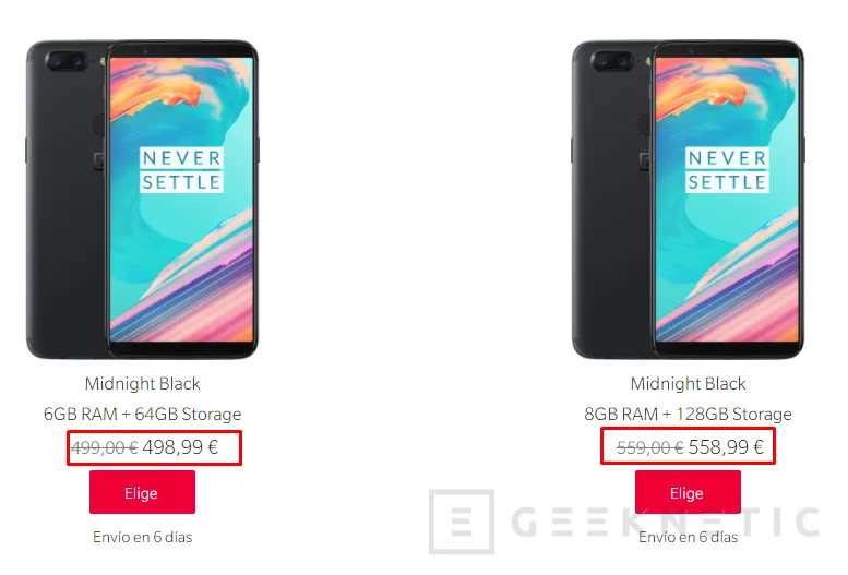Ya puedes conseguir el OnePlus 5T con su oferta del Black Friday por 1 céntimo menos, Imagen 1