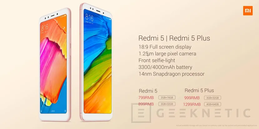 Xiaomi se pasa a los 18:9 de pantalla con su Redmi 5, Imagen 1