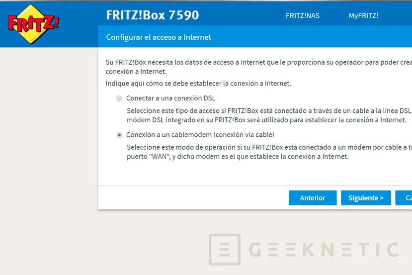 Geeknetic Como configurar el router FRITZ!Box 7590 para fibra FTTH de Movistar 7