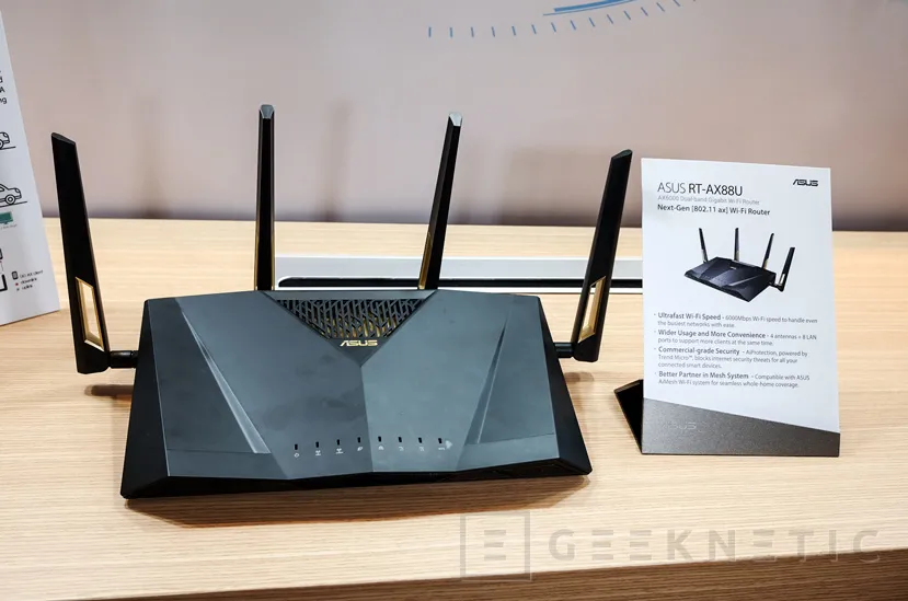 Geeknetic WiFi 802.11ax  de 6.000 Mbps en el nuevo router ASUS RT-AX88U 1